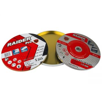 Raider  160159 - Disc taiere inox si metal 230x22.2x2 mm 5 buc