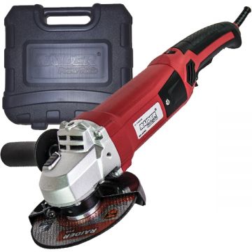 Raider  RD-AG54 - Polizor unghiular cu fir 1200 W 125 mm turatie reglabila valiza plastic