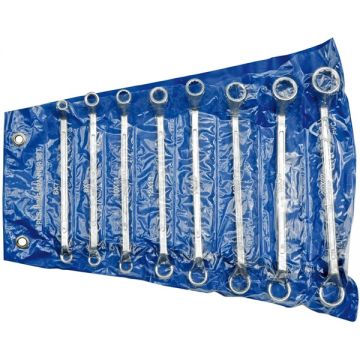 Vorel  52580 - Set chei inelare duble cotite 6-22 mm 8 bucati
