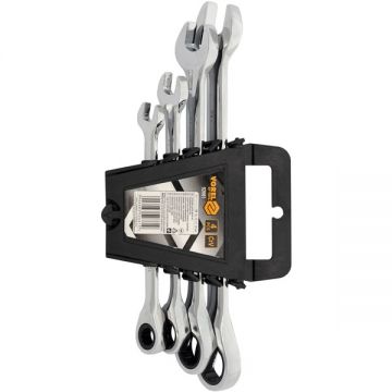 Vorel  52661 - Set chei combinate 10-19 mm 4 bucati clichet reversibil