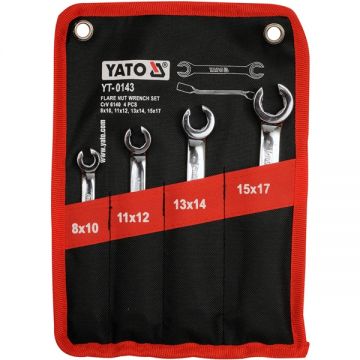 Yato  YT-0143 - Set chei inelare duble decupate 8-17 mm 4 bucati