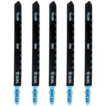 Yato  YT-3416 - Set panze fierastrau pendular tija cu un prag de prindere (T) 130 mm metal taiere dreapta fina 5 bucati