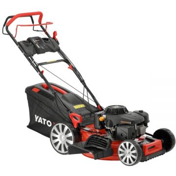 Yato  YT-85533 - Masina de tuns iarba pe benzina - - 6 CP 53 cm - m2 autopropulsie evacuare laterala
