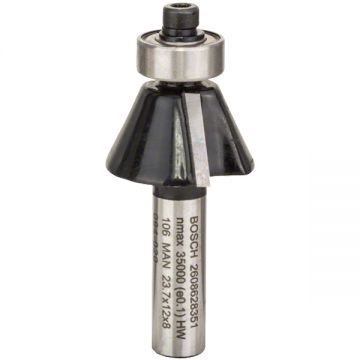 Bosch  2608628351 - Freza de fatetat  5.5x11.7x54 mm 25 grade tija 8 mm