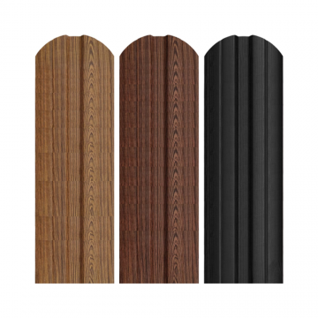 Șipcă Gard Metalică Berna Vopsită Wood Mat 0.45 x 1750 mm