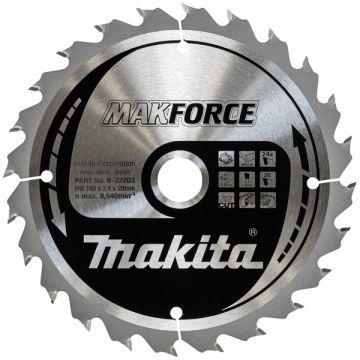 Makita  MAKFORCE - Panza fierastrau circular lemn 160x20x2.4 mm 24 dinti