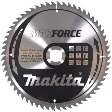 Makita  MAKFORCE  - Panza fierastrau circular lemn 270x30x2.8 mm 60 dinti