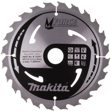 Makita  MFORCE  - Panza fierastrau circular lemn 210x30x2.3 mm 24 dinti