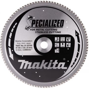 Makita  SPECIALIZED  - Panza fierastrau circular otel 305x25.4x1.95 mm 100 dinti