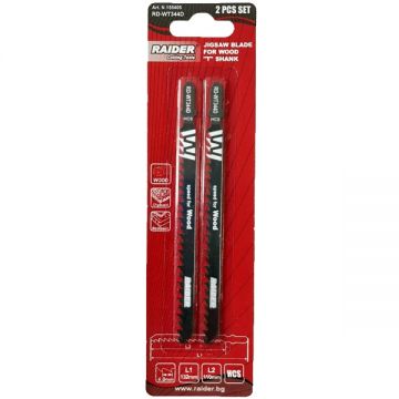 Raider  RD-WT344D - Set panze fierastrau pendular tija cu un prag de prindere (T) 132 mm lemn taiere dreapta grosiera 2 bucati