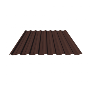 Tablă cutată Wetterbest W18, 0.4 x 1150 x 2000 mm, maro