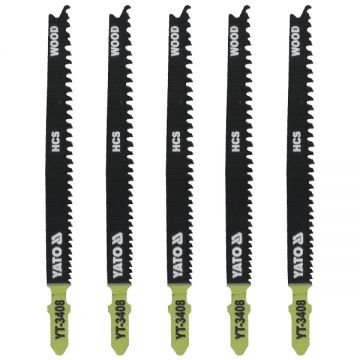 Yato YT-3408 - Set panze fierastrau pendular tija cu un prag de prindere (T) 115 mm lemn taiere dreapta fina 5 bucati Yato YT-3408 - Set panze fierastrau pendular tija cu un prag de prindere (T) 115 mm lemn taiere dreapta fina 5 bucati