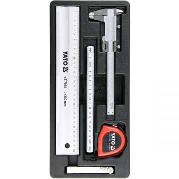 Yato  YT-55474 - Trusa scule de mana pentru masurat 5 bucati