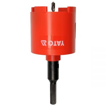 Yato  YT-6046 - Carota beton cu coroana diamantata 82x- mm gaurire uscata hexagon 12 mm