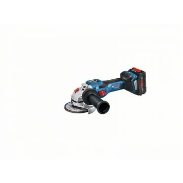 BOSCH BITURBO polizor unghiular fără fir 125 mm GWS 18V-15 SC în L-Boxx (2 baterii 8.0 Ah + încărcător rapid)