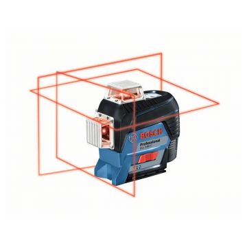 BOSCH GLL 3-80 C Laser de linie (1 x baterie 2.0 Ah) + BM 1 Suport + LR 7 Receptor laser + L-Boxx 136
