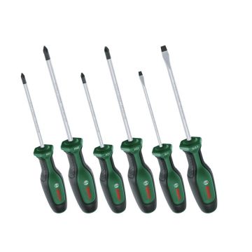 BOSCH Set șurubelnițe 6 piese S2 (PH, PZ, SL)