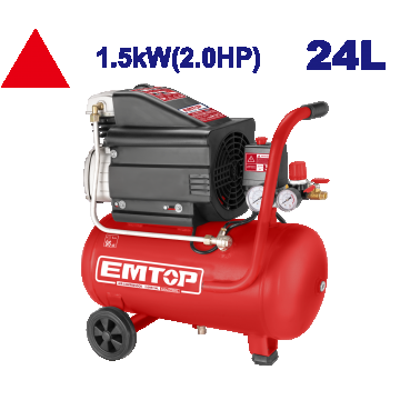 Compresor Aer 24L 1.5kW (2.0HP) EACPD20241, Presiune Maxima 8 bar, Pompa Lubrifiata cu Ulei