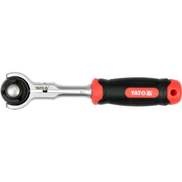 Șurubelniță cu clichet YATO 1/4" 145 mm 72T cu cap pivotant CrV