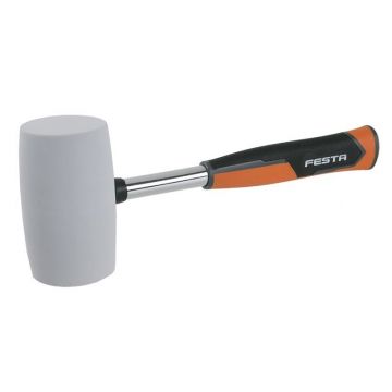 FESTA Ciocan de cauciuc 950 g mâner metalic 65 mm