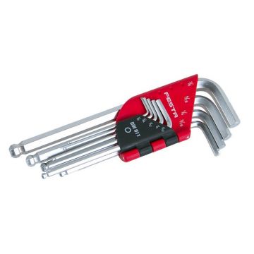 FESTA Set de chei Allen cu capăt sferic 9 piese 1/16"-3/8" CrV