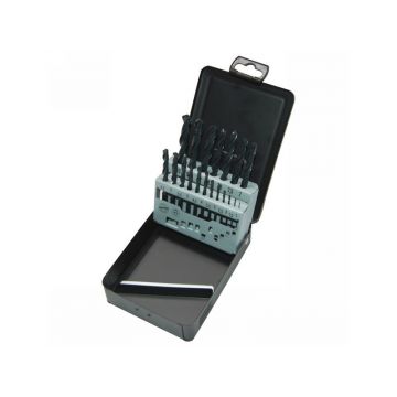 MILWAUKEE Set de burghie spiralate 19 piese 1,0-10,0 mm HSS-R (în cutie metalică)