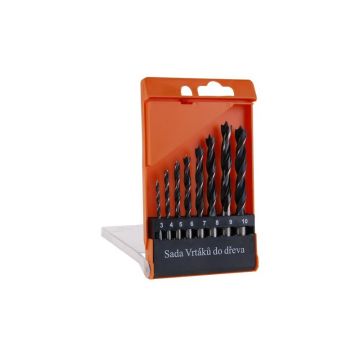 Set de burghie pentru lemn 8 piese (3-4-5-6-7-8-9-10 mm)