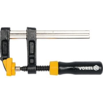 VOREL Clemă cu șurub rapid 200 x 50 mm TÜV GS