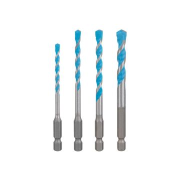 BOSCH EXPERT HEX-9 Set universal de burghie 4 piese (4 / 5 / 6 / 8 mm) 1/4" prindere burghie