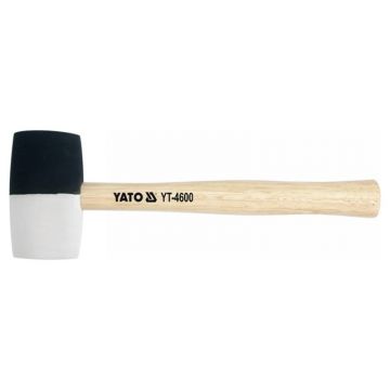 Mălărie de cauciuc YATO 340 g (alb și negru) 49 mm