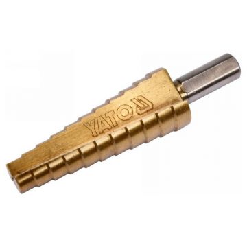 YATO Burghiu cu trepte 10-20 mm 11 trepte HSS titan-nitrură
