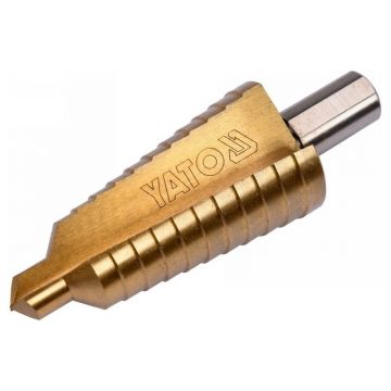YATO Burghiu cu trepte 10-30 mm 12 trepte HSS titan-nitrură