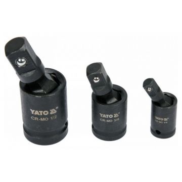YATO Set cuplaj articulat din 3 piese 1/4 - 3/8 - 1/2"