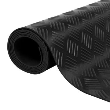 Covoras de cauciuc anti-alunecare 2 x 1 m, striuri in careuri
