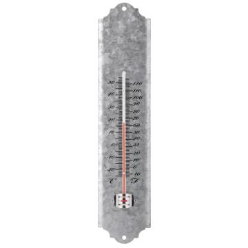 Esschert design termometru de perete, 30 cm, zinc vechi, oz10