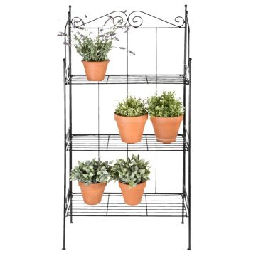 Esschert raft pentru plante cu 3 niveluri, l