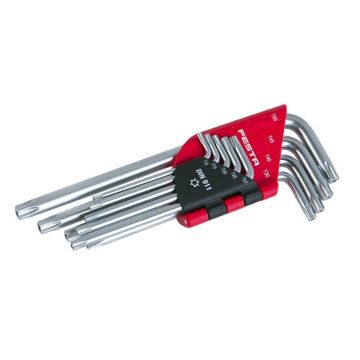 FESTA Set de chei Torx 9 piese T10-T50 CrV