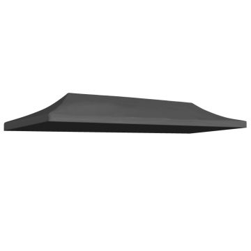 Gossi acoperis cort de petrecere, antracit, 3 x 6 m