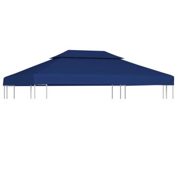Gossi acoperis de pavilion, 2 niveluri, albastru, 4x3 m, 310 g/m2