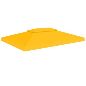 Gossi acoperis de pavilion cu 2 niveluri, galben, 4x3 m, 310 g/m2