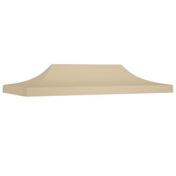 Gossi acoperis pentru cort de petrecere, bej, 6 x 3 m, 270 g/m2