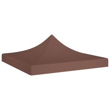 Gossi acoperis pentru cort de petrecere, maro, 3 x 3 m, 270 g/m2