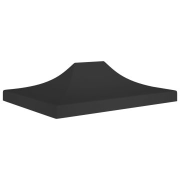Gossi acoperis pentru cort de petrecere, negru, 4,5 x 3 m, 270 g/m2