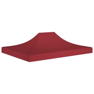 Gossi acoperis pentru cort de petrecere, visiniu, 4 x 3 m, 270 g/m2
