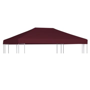 Gossi acoperis pentru pavilion, 310 g/m2, rosu bordo, 3 x 4 m