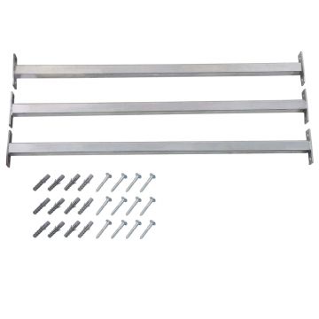 Gossi bare de siguranta fereastra reglabile, 3 buc., 710-1200 mm
