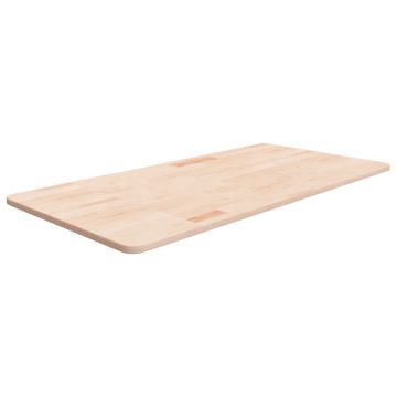 Gossi blat de baie, 100x50x1,5 cm, lemn masiv netratat