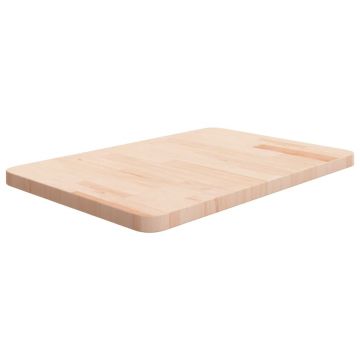 Gossi blat de baie, 60x40x2,5 cm, lemn masiv netratat