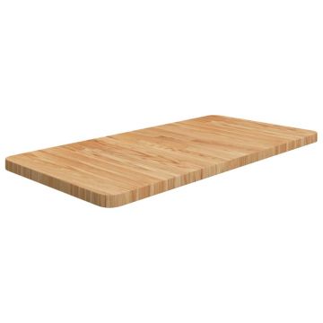Gossi blat de baie, maro deschis, 80x40x2,5 cm, lemn masiv tratat