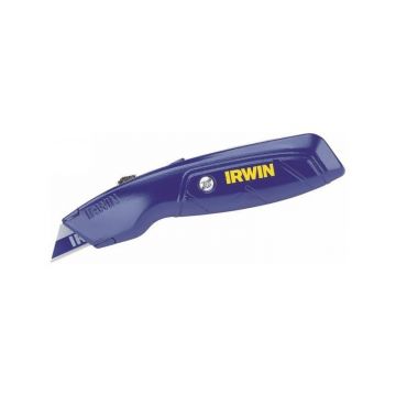 IRWIN Cuțit trapez cu lamă retractabilă + 3 lame bimetalice